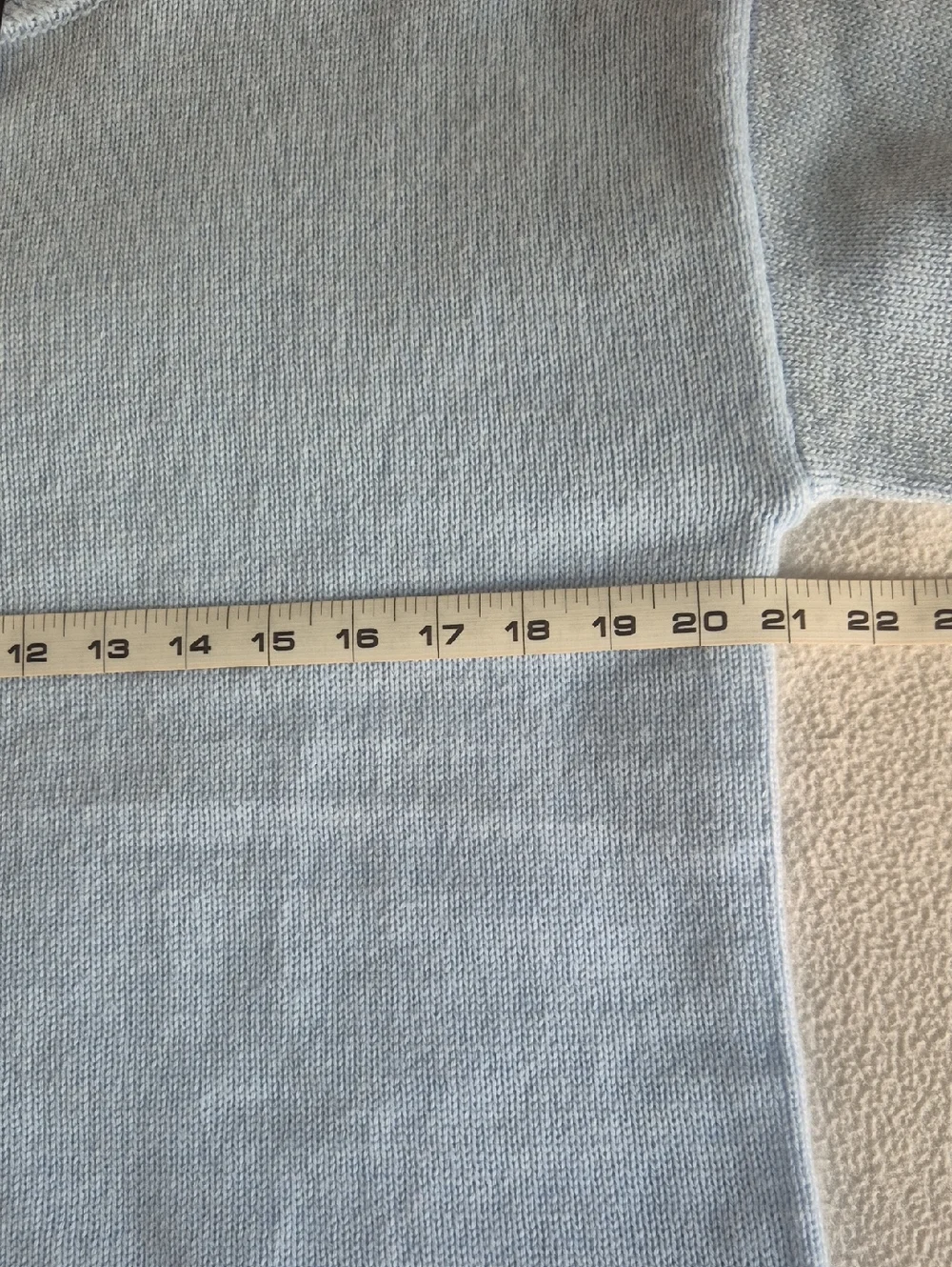 Tahari Light Blue Mock Neck Knit Sweater, size S - Picture 9 of 11